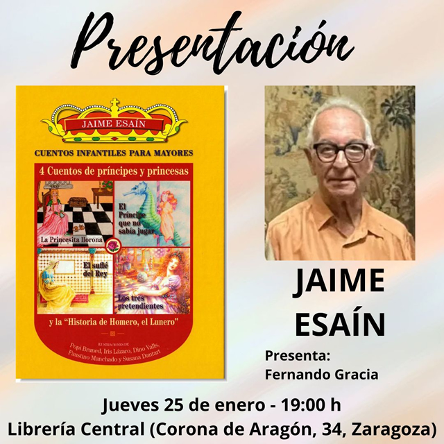 Jaime Esaín presenta Cuentos infantiles para mayores